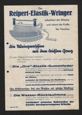 ERFURT, Prospekt 1936, Otto Reipert Gummi-Waren Elastik-Wringer