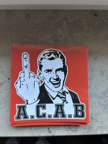 Stück acab aufkleber - acab,