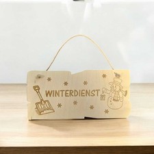 Holzschild Winterdienst Winter