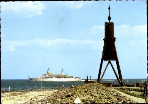 Cuxhaven seebäderschiff - ak,