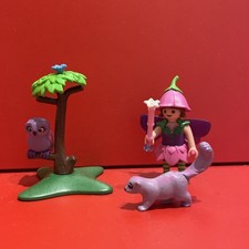 PLAYMOBIL FAIRIES 9140 Waldfee+ Lila Eule & Stinktier, Bäumchen Fee Wald Mädchen