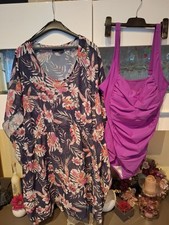 Tolles Badeanzug Set mit passender Strandtunika inGr.46....Superschön