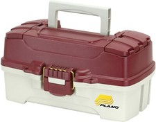Plano 1 Tray Tackle Box Red 620106 Angelkoffer Gerätekoffer 1-ladiger Made USA