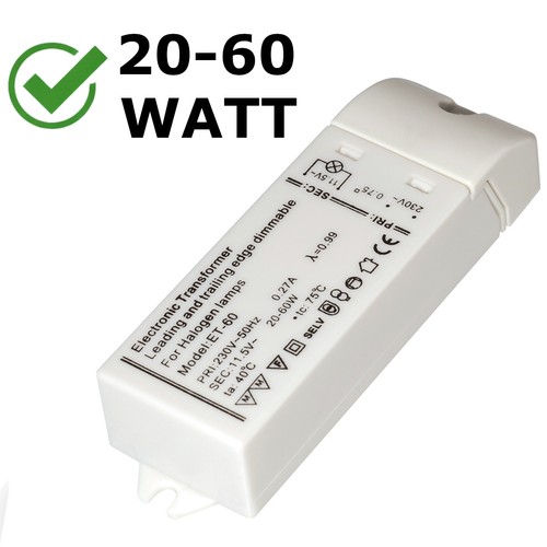 Halogen trafo 60w - halogen, 20-60w