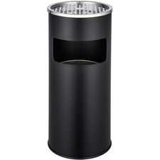 Standaschenbecher Aschenbecher für draußen Standascher Mülleimer schwarz B-Ware