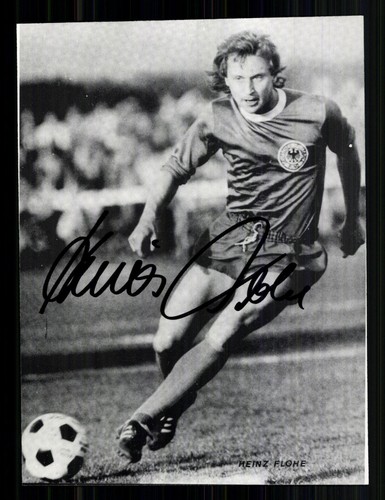 Heinz flohe autogrammkarte dfb - flohe,