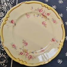 Porzellan Teller alt Kuchenteller, 19 cm, Fa. Unger & Schilde, Gera Roschütz