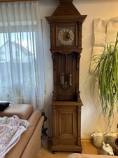 Antik Standuhr Kettenwerk Freischwinger Schwarzwald Pendel Gewichte Schlagwerk