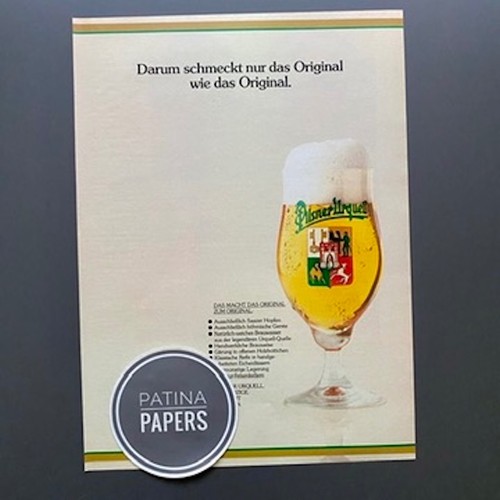 1983 pilsner urquell bier - pilsner,