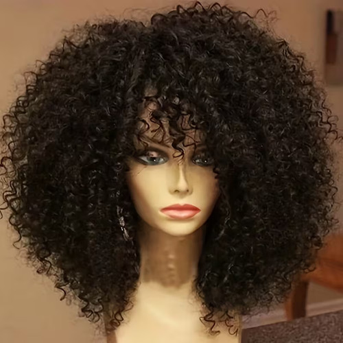 Perücke afro locken 40cm - afro,