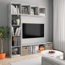 3-tlg. Bücher-/TV-Schrank Set