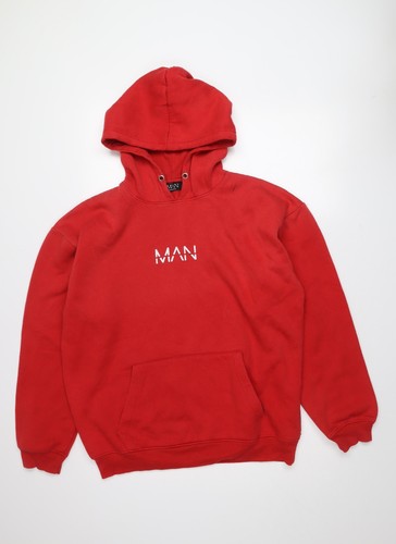 Boohooman herren rot pullover - rot,