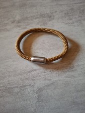 Armband Segelseil Männer Edelstahl ocker Surf Schmuck Magnetverschluss Segeltau