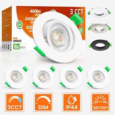 12X LED Einbaustrahler 6W Rund