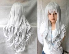  Cosplay  Perücke  Glockt Lang 5 fabern Anime Party  80cm Halloween Karneval dm1