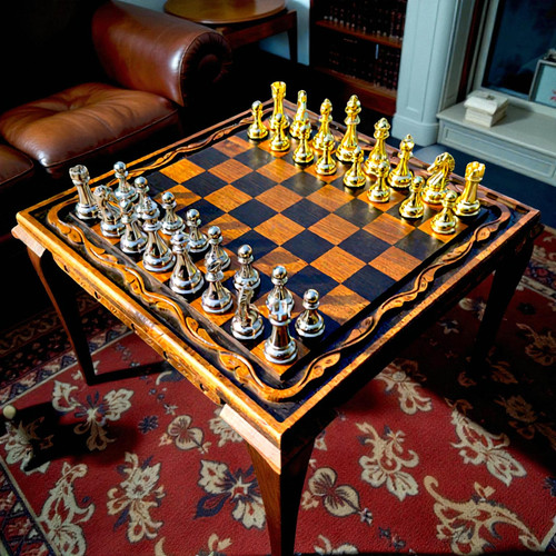 Luxus schachspiel vintage - schachspiel,