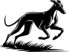  GALGO GREYHOUND Windhund Aufkleber Autoaufkleber Silhouette #16
