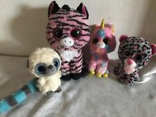 Ty, Beanie Boos 4 Plüschtiere mit großen Augen , Glubschis