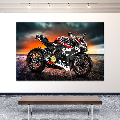 Acrylglas wandbild ducati - wandbild,