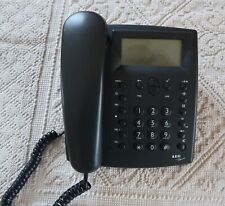 Festnetztelefon „Ascona Clip Voice“ von AEG in schwarz