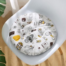 1/2/4er Rund Sitzkissen Stuhlkissen Stuhlauflage Sitzpolster Weiche Kissen Stuhl