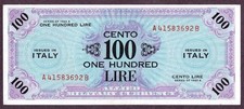 ITALIEN 100 LIRE Banknote