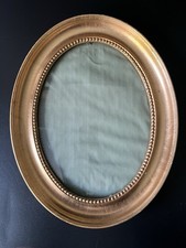 Rahmen Holz oval antik