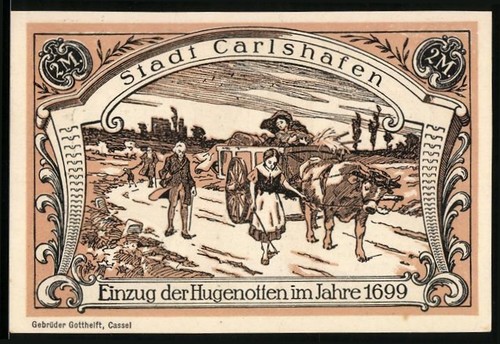 Notgeld carlshafen mark - 2,