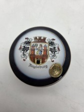Andenken Magdeburg Wappen Dose Schatulle Grossbreitenbach Porzellan Deckeldose