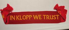 LIVERPOOL FC Schal Original unbenutzt "In Klopp we trust" 2018 rot gelb L.F.C.