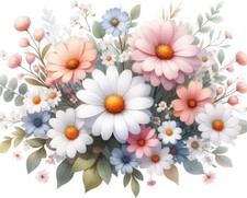 Aquarell gänseblümchen blume - gänseblümchen,