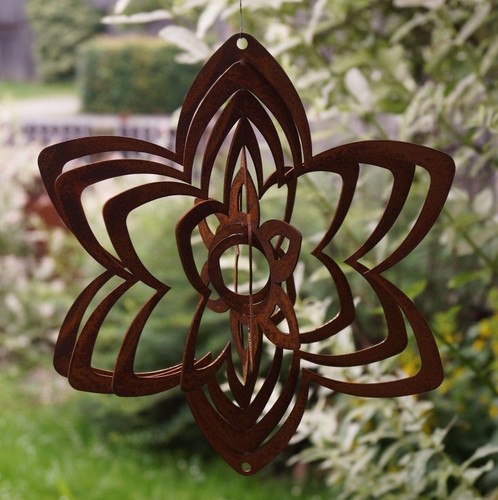 Edelrost windspiel spirale - edelrost,
