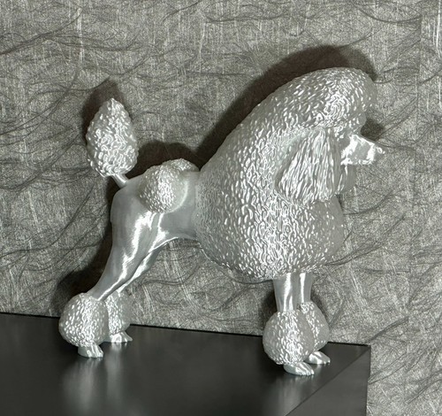 Vintage weiße pudel figur - weiße,