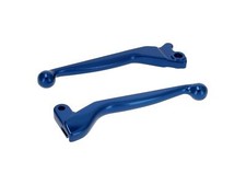 Set: Brems- & Kupplungshebel, Alu-massiv, Blau - für Scheibenbremse auf SIMSON-B