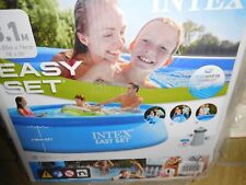 Intex Pool 3.05 m x 76 cm Easy Set Swimming Planschbecken Schwimmbecken & pumpe