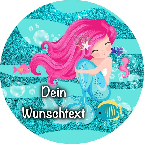 Meerjungfrau tortenaufleger - meerjungfrau,