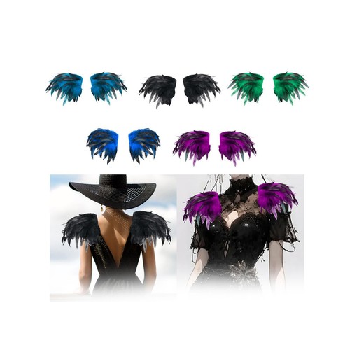 Feder cape schal - cape, gothic