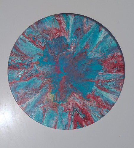 Handarbeit gemälde fluid art - handarbeit,