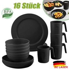 Kunststoff Geschirrset für 4