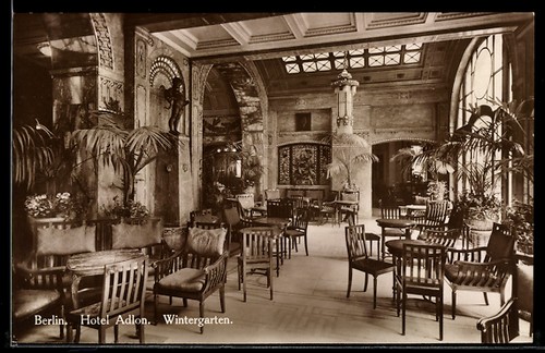 Ansichtskarte berlin hotel - ansichtskarte,