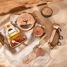 Holz Musikinstrument Rassel