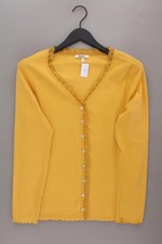 ⭐ Deerberg Strickjacke Classic Cardigan für Damen Gr. 38, M Langarm gelb ⭐