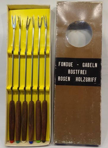 Fonduegabeln brauner karton - fonduegabeln,