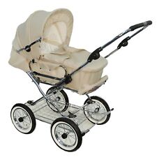 EICHHORN Retro Kombikinderwagen, beige - umbaubar zum Sportwagen - 0-3 Jahre