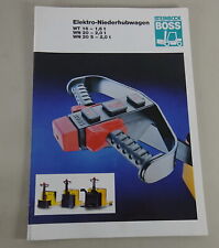 Prospekt/ Broschüre Steinbock Elektro-Niederhubwagen WT16 / WN20 / WN20S