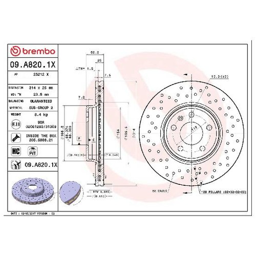Bremsscheibe 26226636 vorne - 2x,