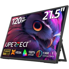 UPERFECT Portable Monitor 21.5 Zoll 120Hz Tragbare Monitore 1080P FHD Bildschirm