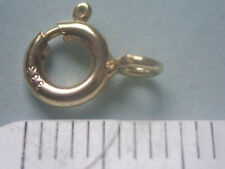 Federring Verschluß 6 mm Gold 333, ein Federring 6 mm ohne Bund Gold 333 