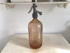 alte Sodaflasche Siphonflasche Shabby Chic Vintage Brocante Landhaus Deko Glas