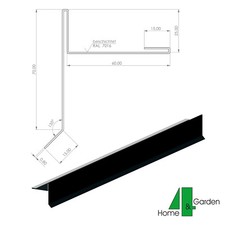Ortblech mit Wasserfalz